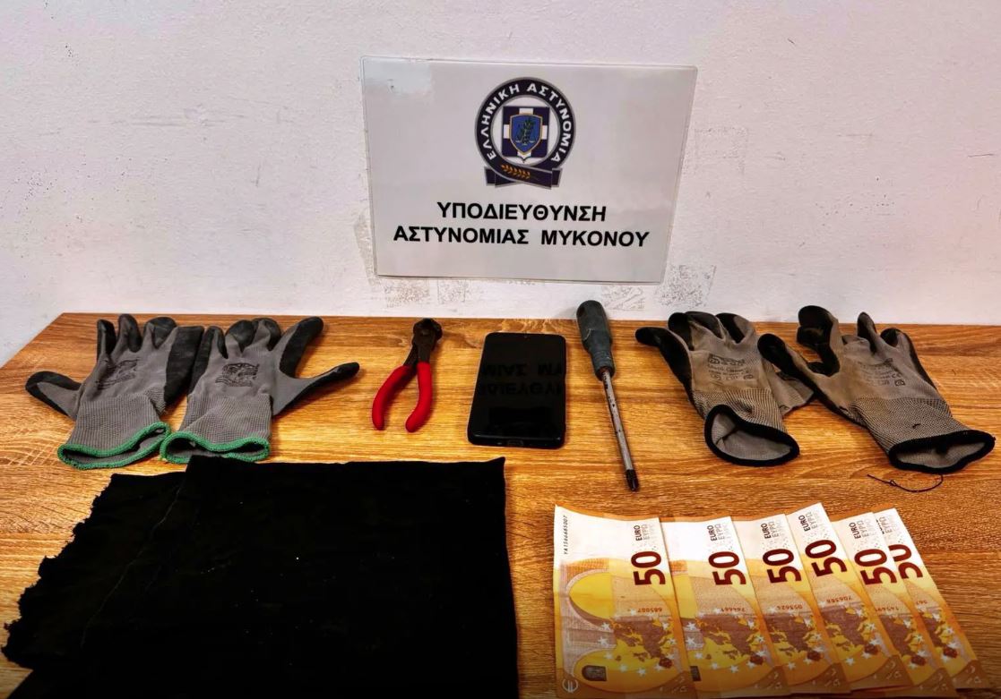 Μύκονος: Εξιχνιάστηκαν 4 κλοπές από εργοτάξια ξενοδοχειακών μονάδων  – Δύο συλλήψεις (Φωτό)