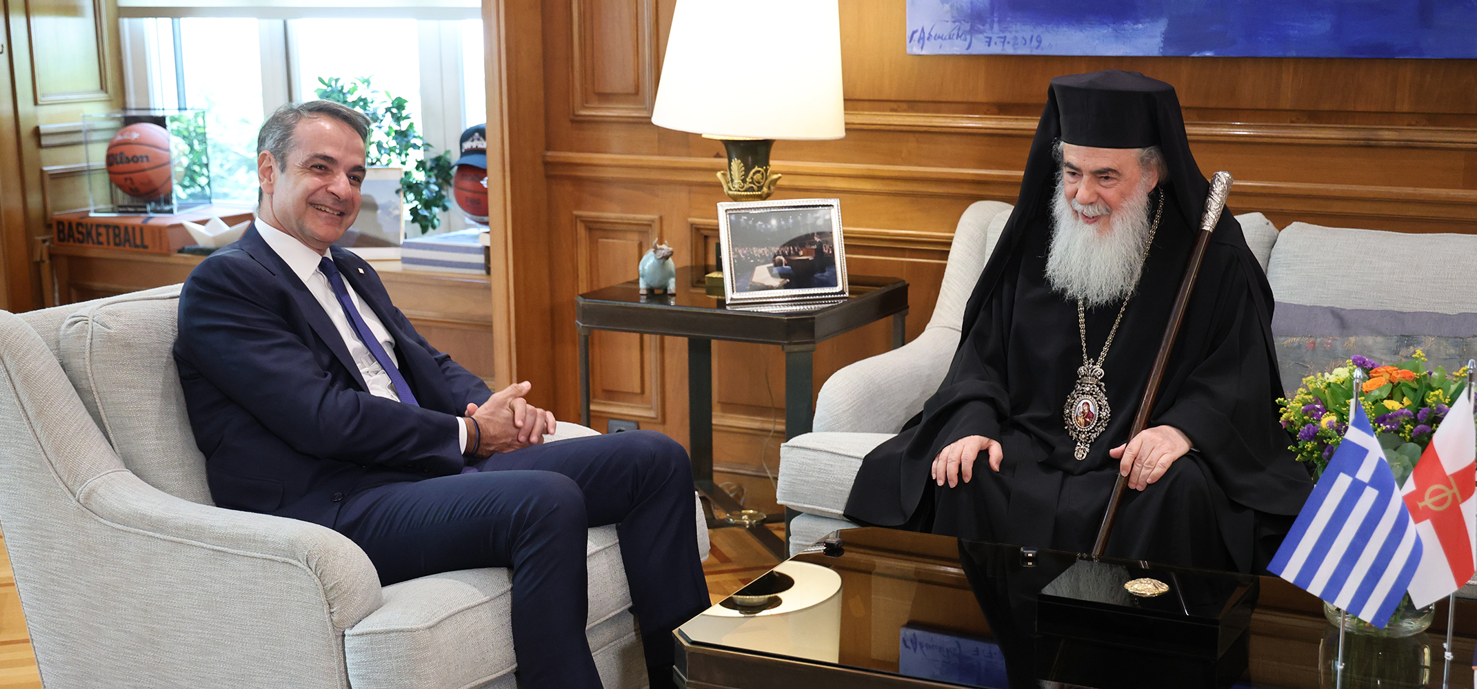 Μητσοτάκης σε Πατριάρχη Ιεροσολύμων: Διαχρονικό το ενδιαφέρον της Ελλάδας για τους Αγίους Τόπους