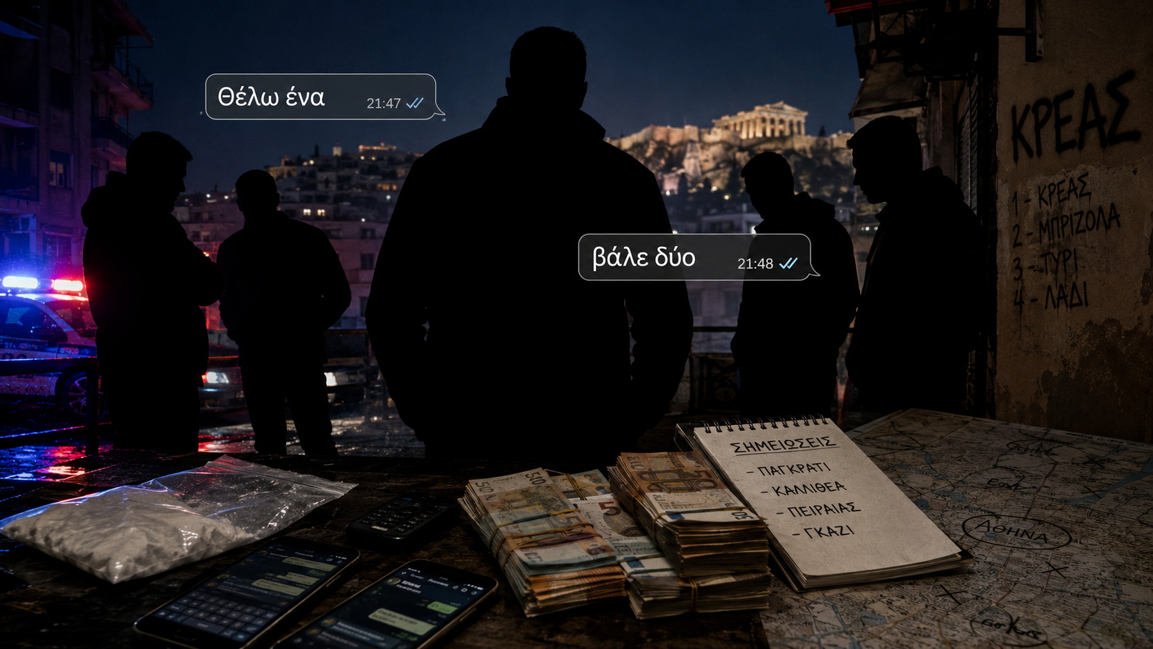 Χτύπημα σε μεγάλο κύκλωμα κοκαΐνης στην Αθήνα: Το «κρέας», η «μπύρα», τα «λεκ» – Ο «Λεό», οι υπαρχηγοί και οι dealers
