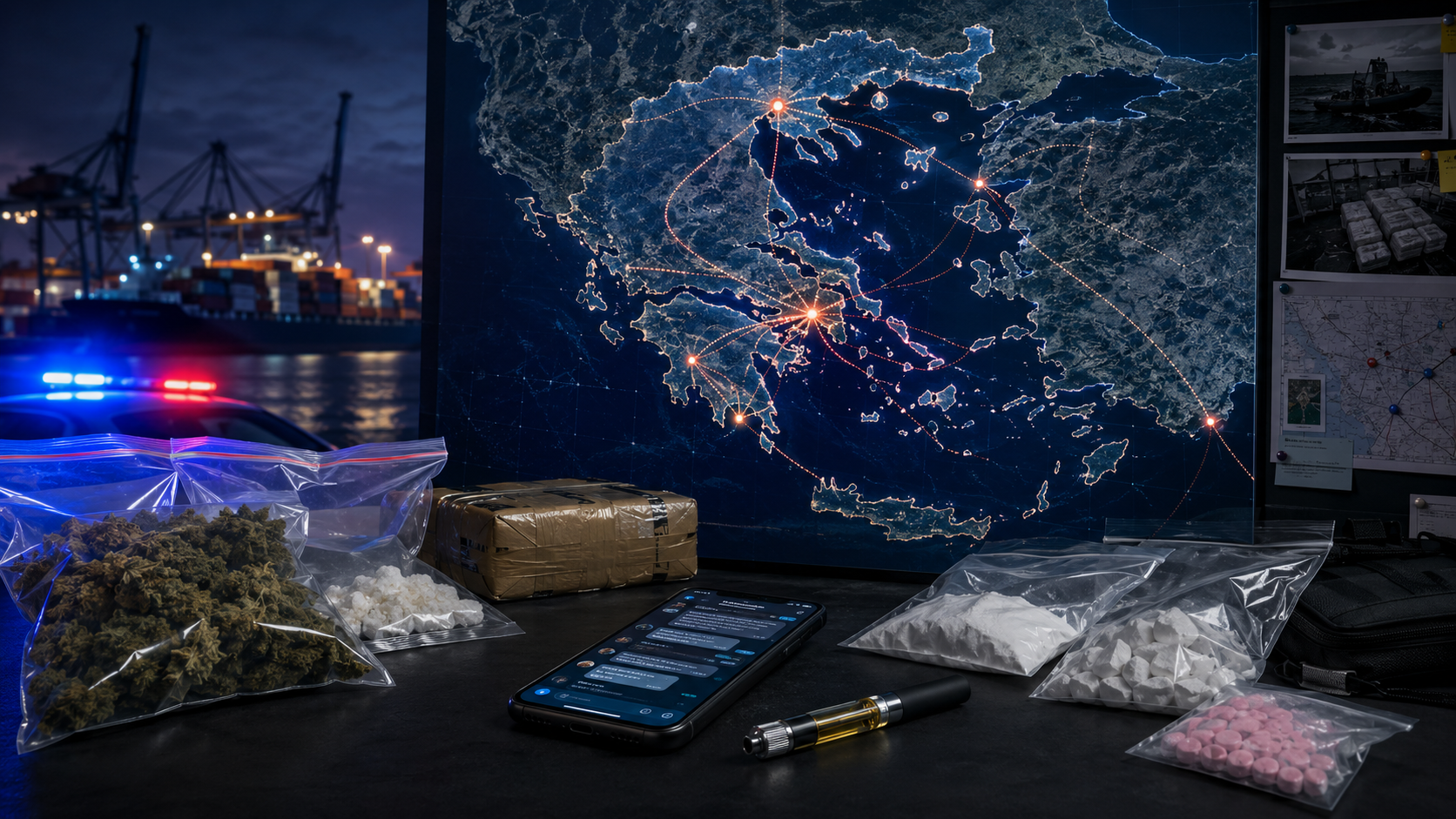 Πώς αλλάζουν τα κυκλώματα ναρκωτικών στην Ελλάδα: Από τα λιμάνια στα ταχυδρομικά δέματα και τις εφαρμογές
