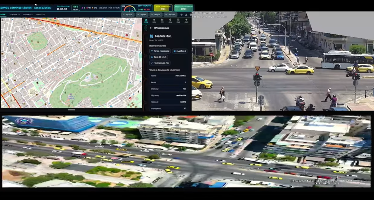 Traffic Commander: Κάμερες και drones στους δρόμους για τη διαχείριση της κίνησης – Τι αποκάλυψε η Δημογλίδου στον Alpha 98,9