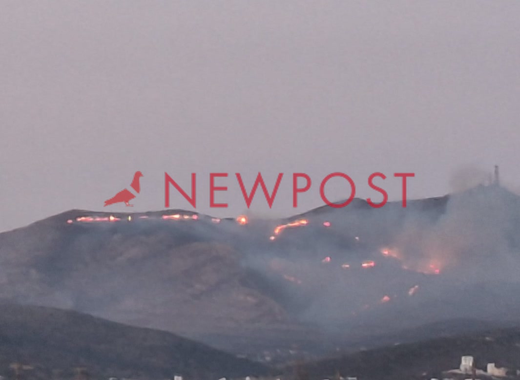 Φωτιά στην Πάρο: Μάχη όλη τη νύχτα για τον περιορισμό του μετώπου – 66 πυροσβέστες στη μάχη με τις αναζωπυρώσεις – Μήνυμα 112 για εκκένωση της Αγκαιριάς προς την παραλία Αλυκής (Βίντεο – φωτό)