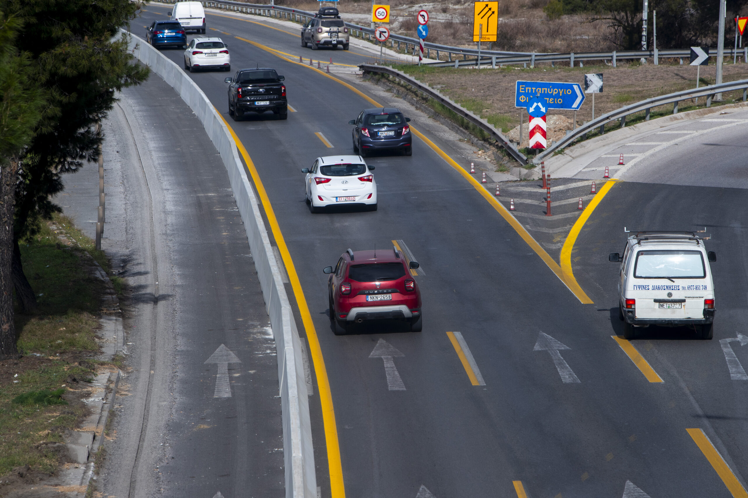 Ανατροπή οχήματος στην Περιφερειακή Οδό Θεσσαλονίκης (Βίντεο)