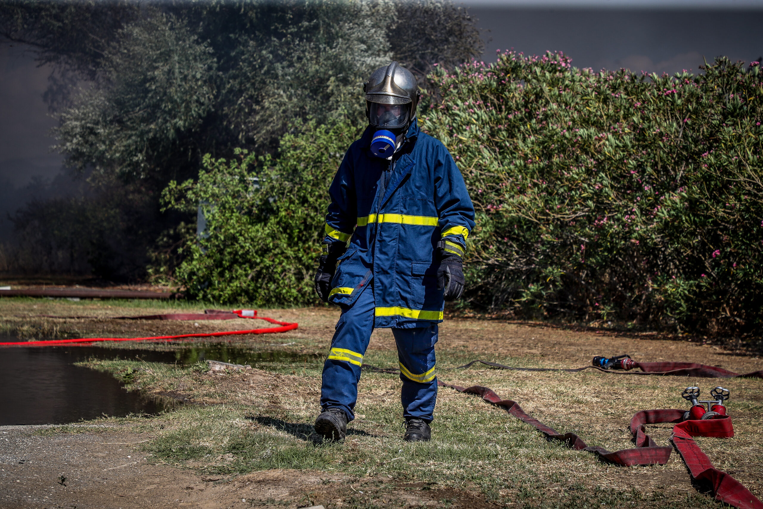 Θεσσαλονίκη: Πυρκαγιά σε αγροτοδασική έκταση στη Γαλήνη