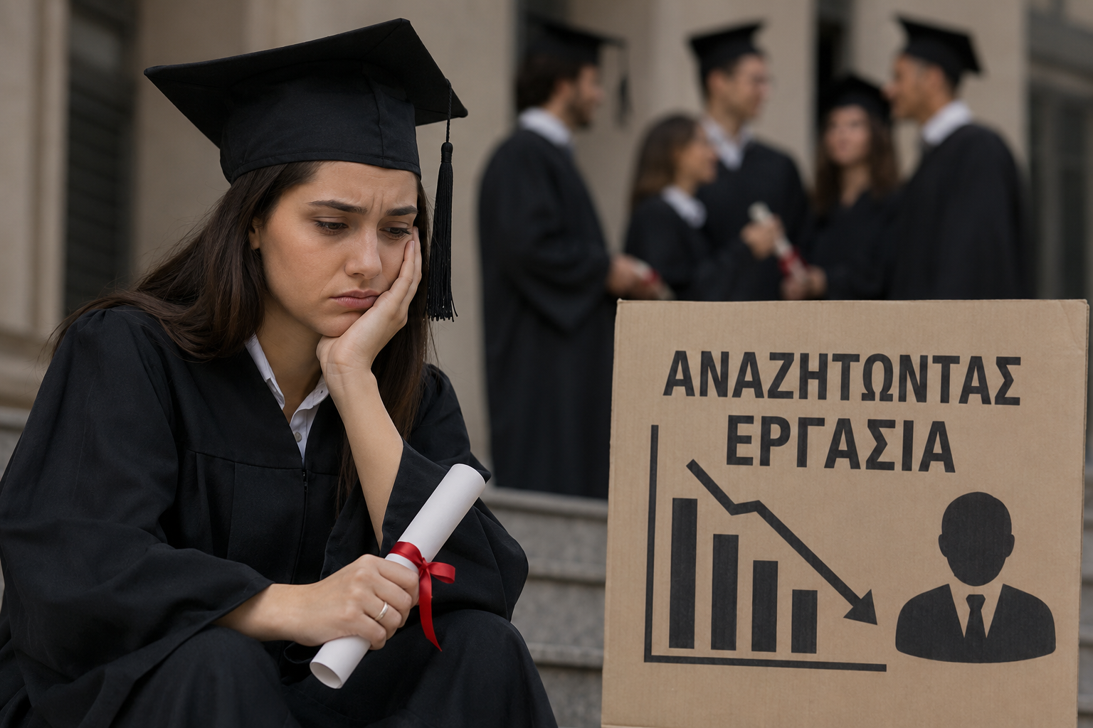 Πτυχίο χωρίς εγγύηση εργασίας: Πρωταθλήτρια στην ανεργία πτυχιούχων η Ελλάδα στην ΕΕ