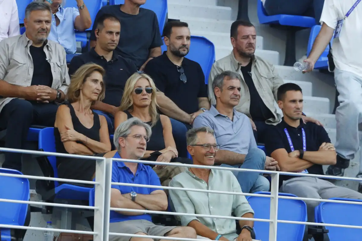 Ο Κυριάκος Μητσοτάκης μαζί με τον Κωνσταντίνο και την Μαρέβα στον αγώνα της Μαρίας Σάκκαρη (Βίντεο)