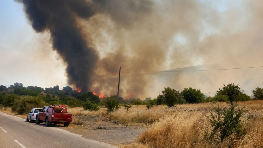 Ανεξέλεγκτη η φωτιά στην περιοχή Αδάμι της Επιδαύρου – Ενισχύονται οι πυροσβεστικές δυνάμεις (Βίντεο)
