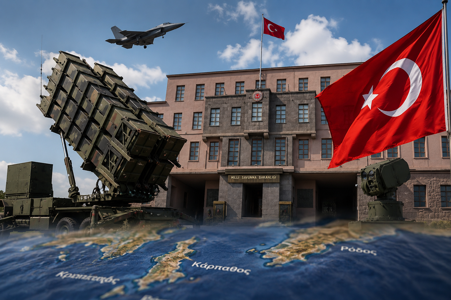 Νέα πρόκληση από την Τουρκία για Ρόδο και Κάρπαθο: «Παράνομη» η βάση UAV, αιχμές για τους Patriot και προειδοποίηση για «απαραίτητα μέτρα».