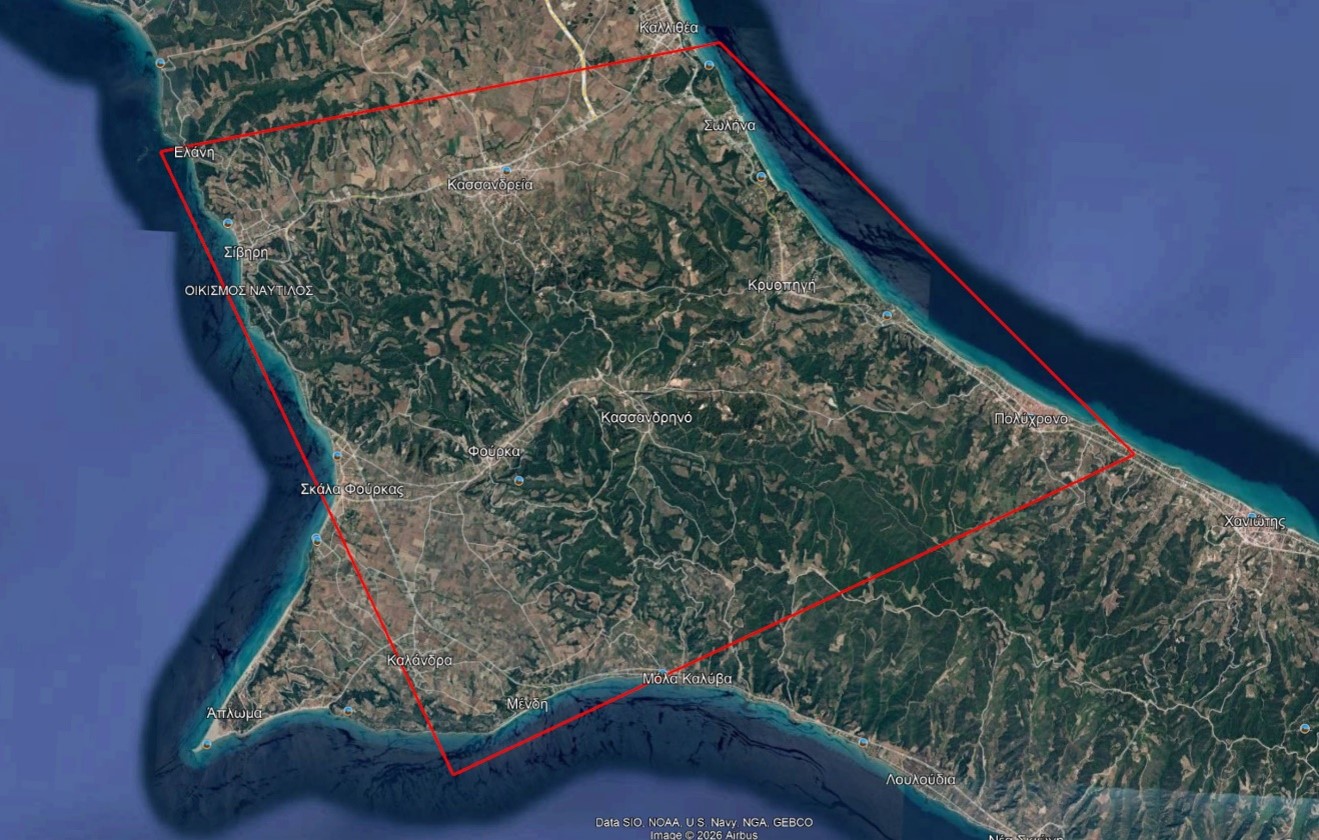 Φωτιά στη Χαλκιδική: Ενεργοποιήθηκε το Copernicus για τον Δήμο Κασσάνδρας