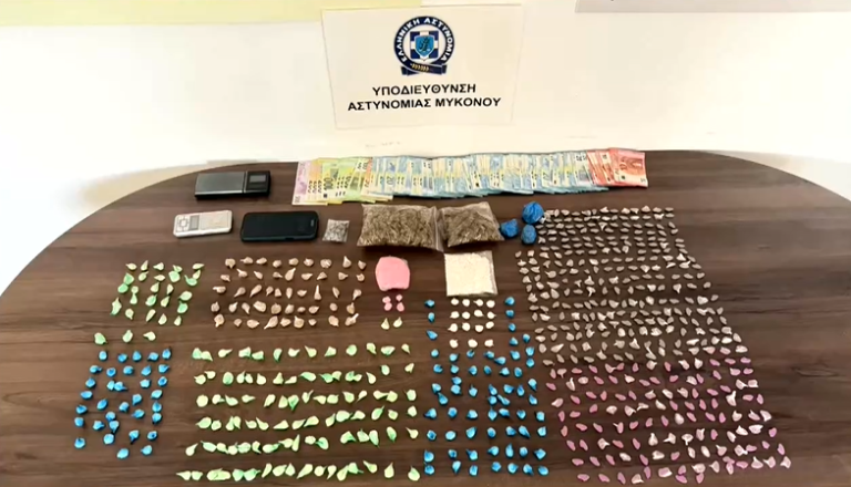 Μύκονος: 24χρονος είχε μετατρέψει δύο σπίτια σε «καβάτζες» ναρκωτικών – Κεταμίνη, κοκαΐνη και έκσταση έτοιμα προς πώληση
