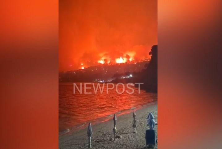 Συγκλονιστικές στιγμές από το Πόρτο Γερμενό: 337 άνθρωποι απομακρύνθηκαν με πλωτά μέσα – 408 πυροσβέστες στα μέτωπα  – Δείτε νέα βίντεο από τις φωτιές