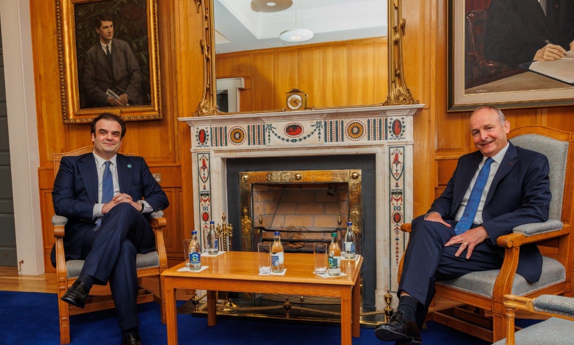 Πιερρακάκης από Δουβλίνο: Στο επίκεντρο ανταγωνιστικότητα, ενέργεια και ψηφιακό ευρώ