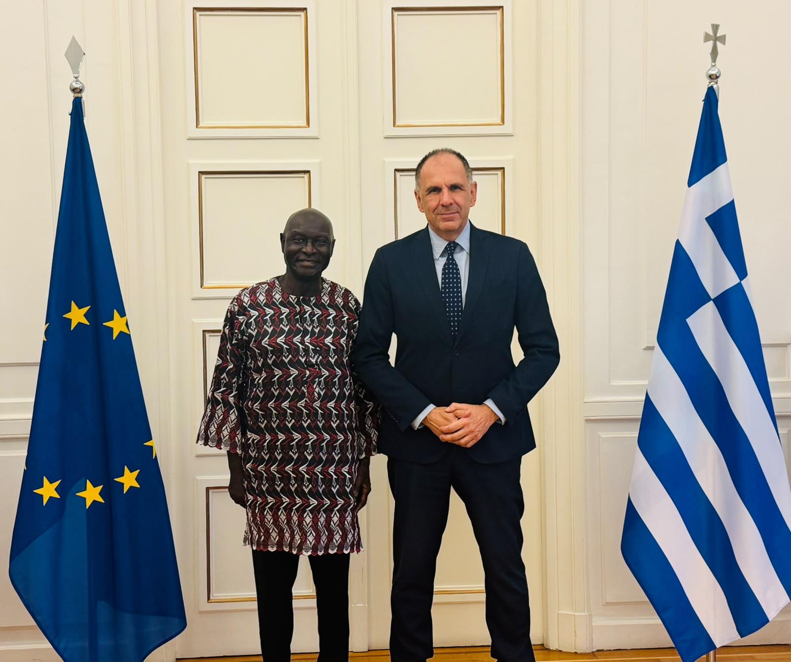 Γεραπετρίτης: Συνάντηση με τον υποψήφιο ΓΓ του ΟΗΕ Olara Otunnu