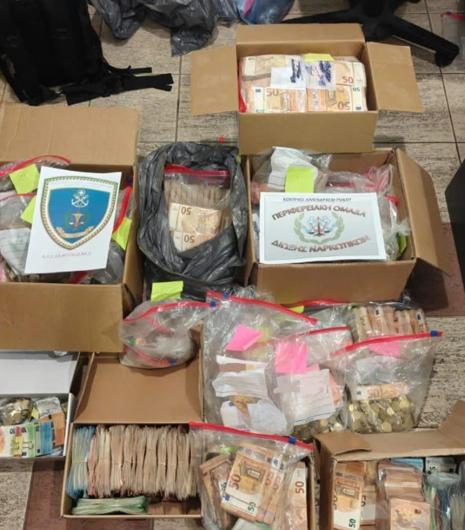 Ρόδος: Σχεδόν 1 εκατ. ευρώ σε μετρητά σε εταιρεία Real Estate – Δύο συλλήψεις για κοκαΐνη