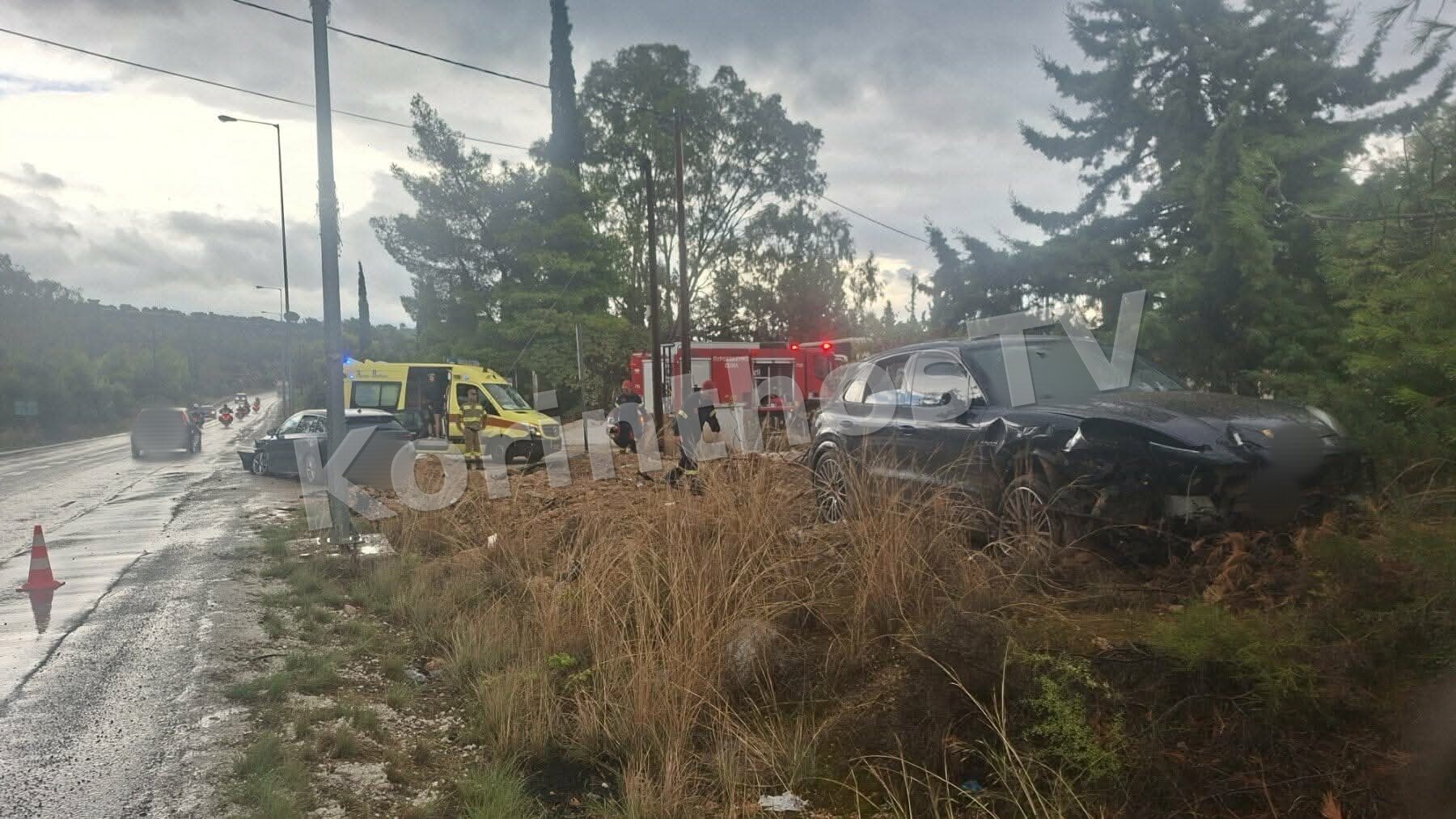 Τροχαίο στην Κορινθία: Σφοδρή σύγκρουση δύο ΙΧ – Ένας τραυματίας στο νοσοκομείο