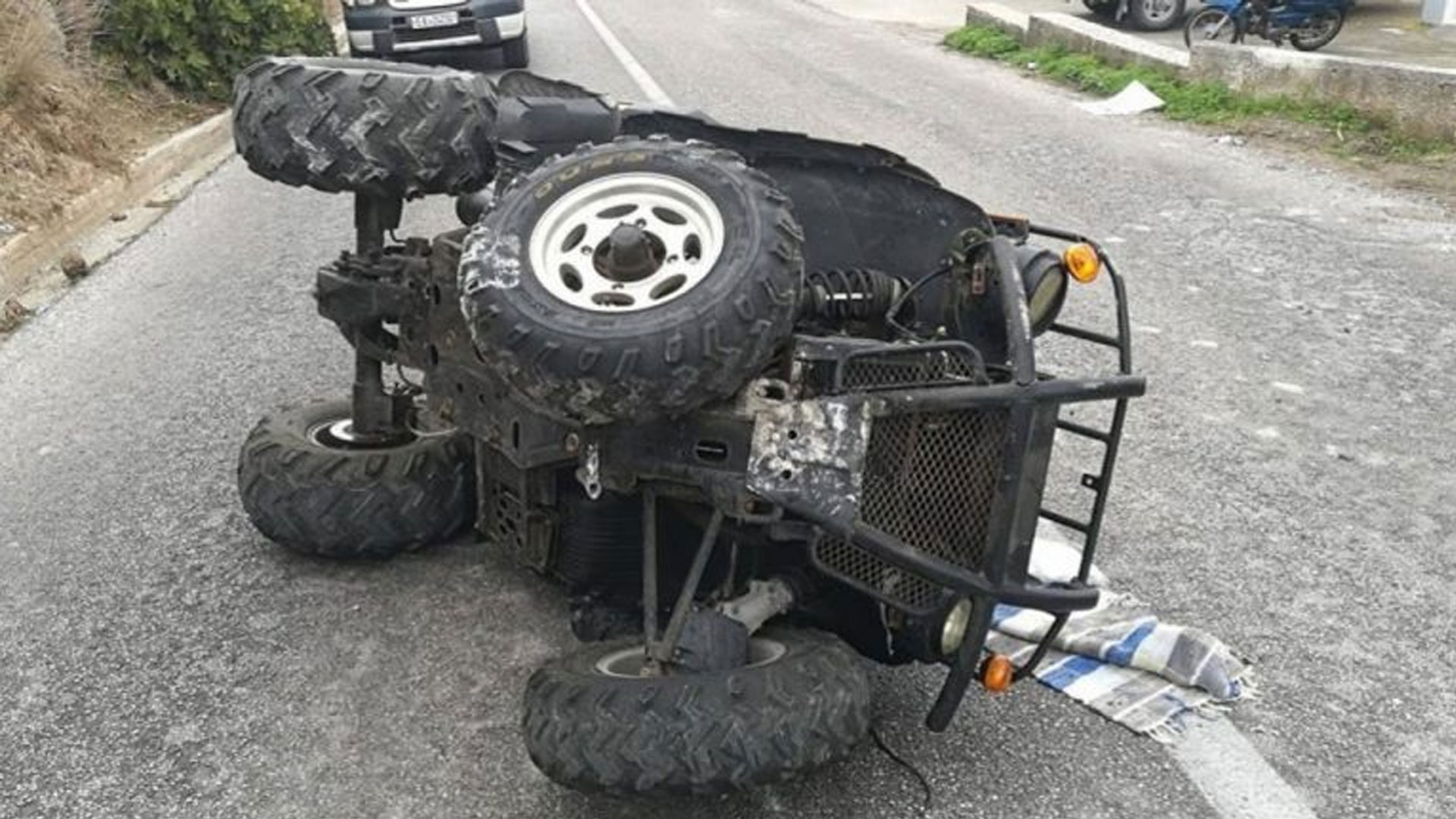 Σοβαρό τροχαίο στην Κέρκυρα με γουρούνα – Καταπλακώθηκαν δύο τουρίστες