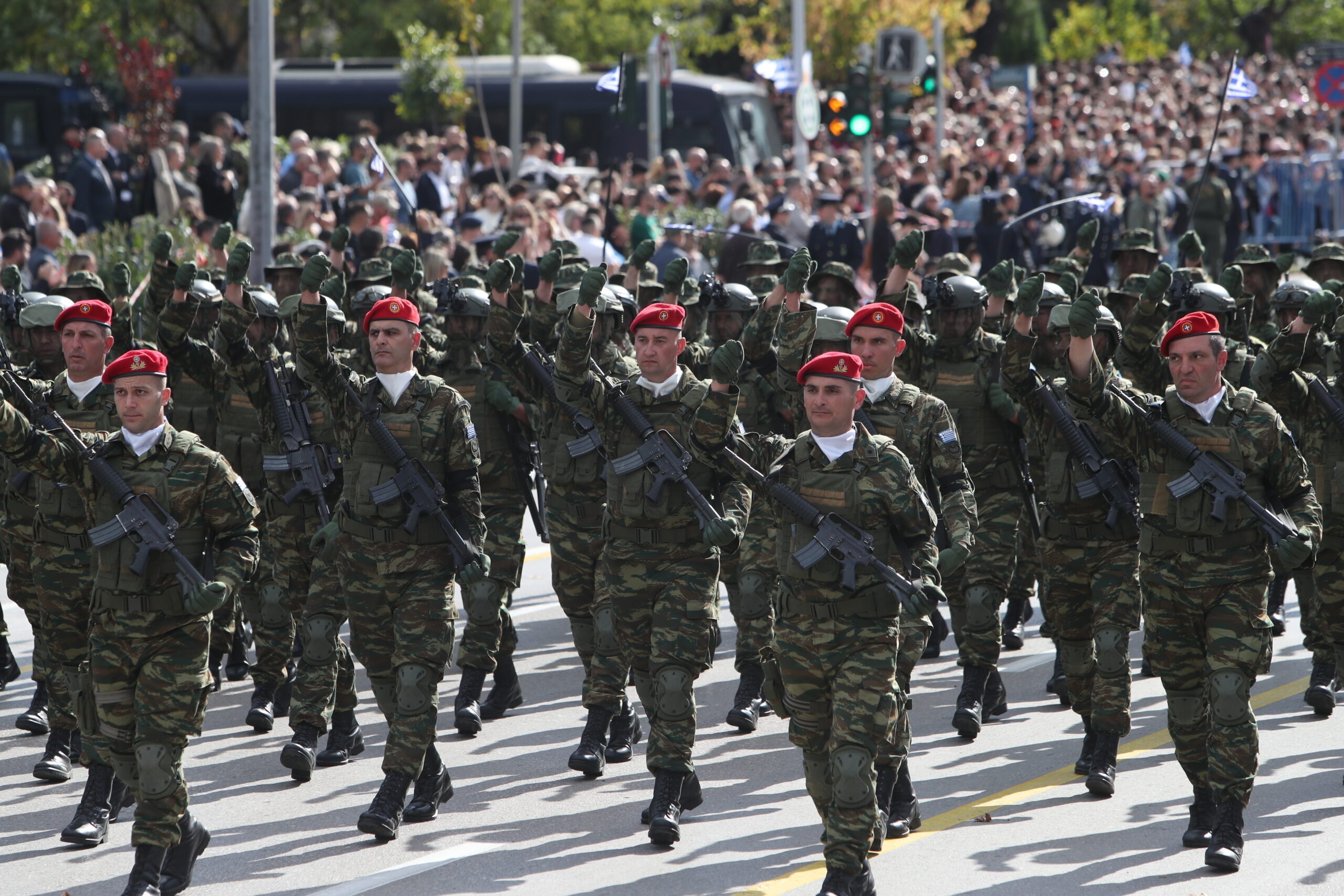 Στρατιωτική παρέλαση στην Θεσσαλονίκη για την Εθνική Επέτειο της 28ης Οκτωβρίου 1940, Τρίτη 28 Οκτωβρίου 2025.