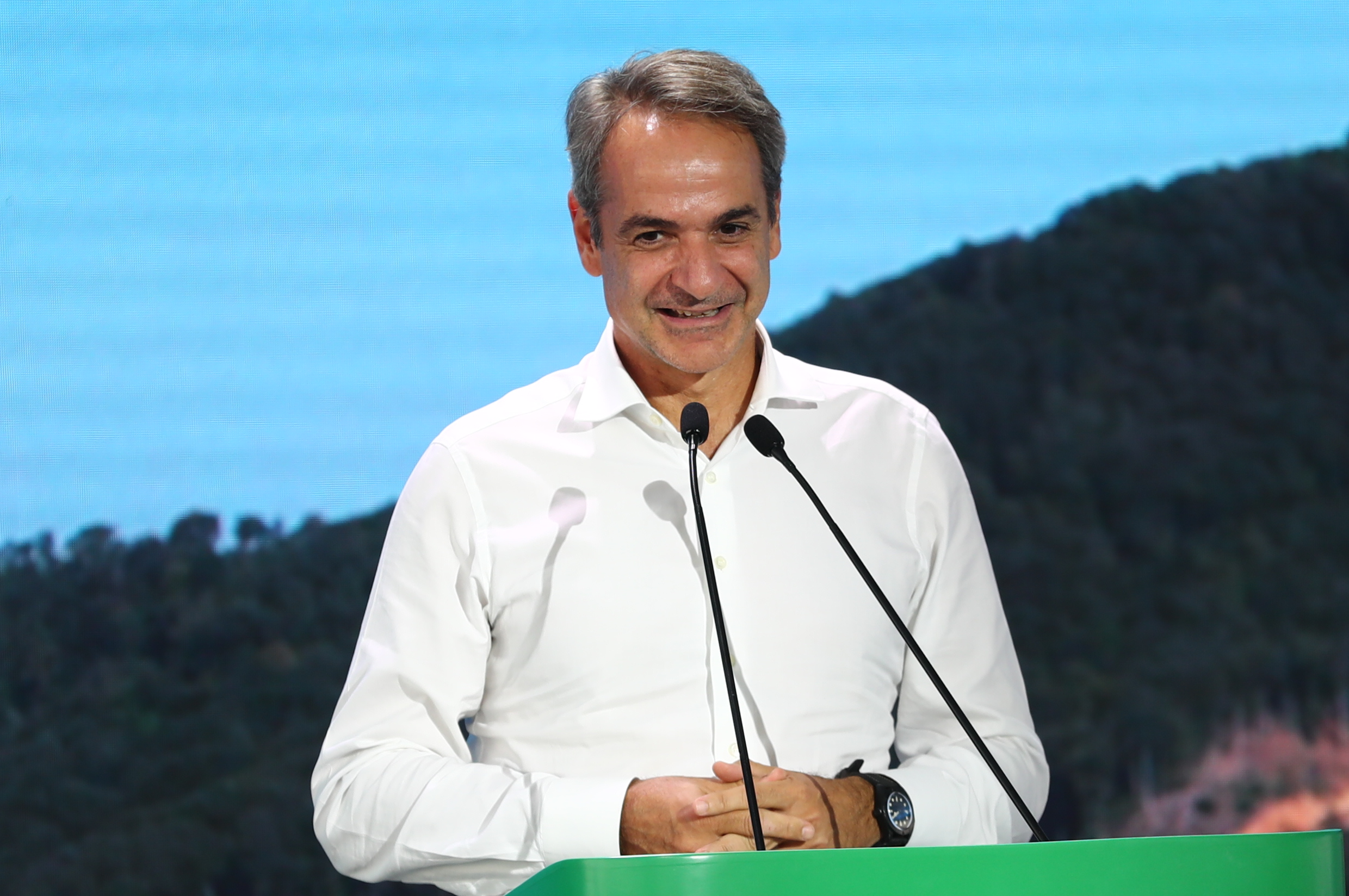 Ομιλία και ξενάγηση του Πρωθυπουργου Κυριάκου Μητσοτάκη στα εγκαίνια του νέου μεταλλείου χαλκού και χρυσού της εταιρείας Ελληνικός Χρυσός στις Σκουριές Χαλκιδικής. Πέμπτη 8 Οκτωβρίου 2026