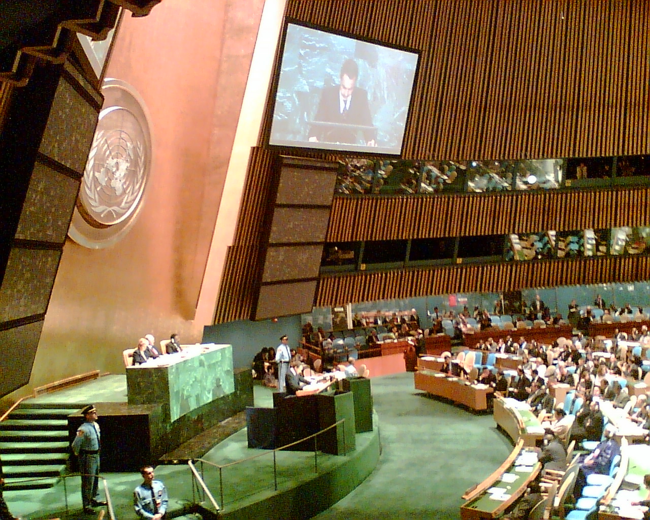 Discurso del Presidente Zapatero ante la Asamblea General.nokia035