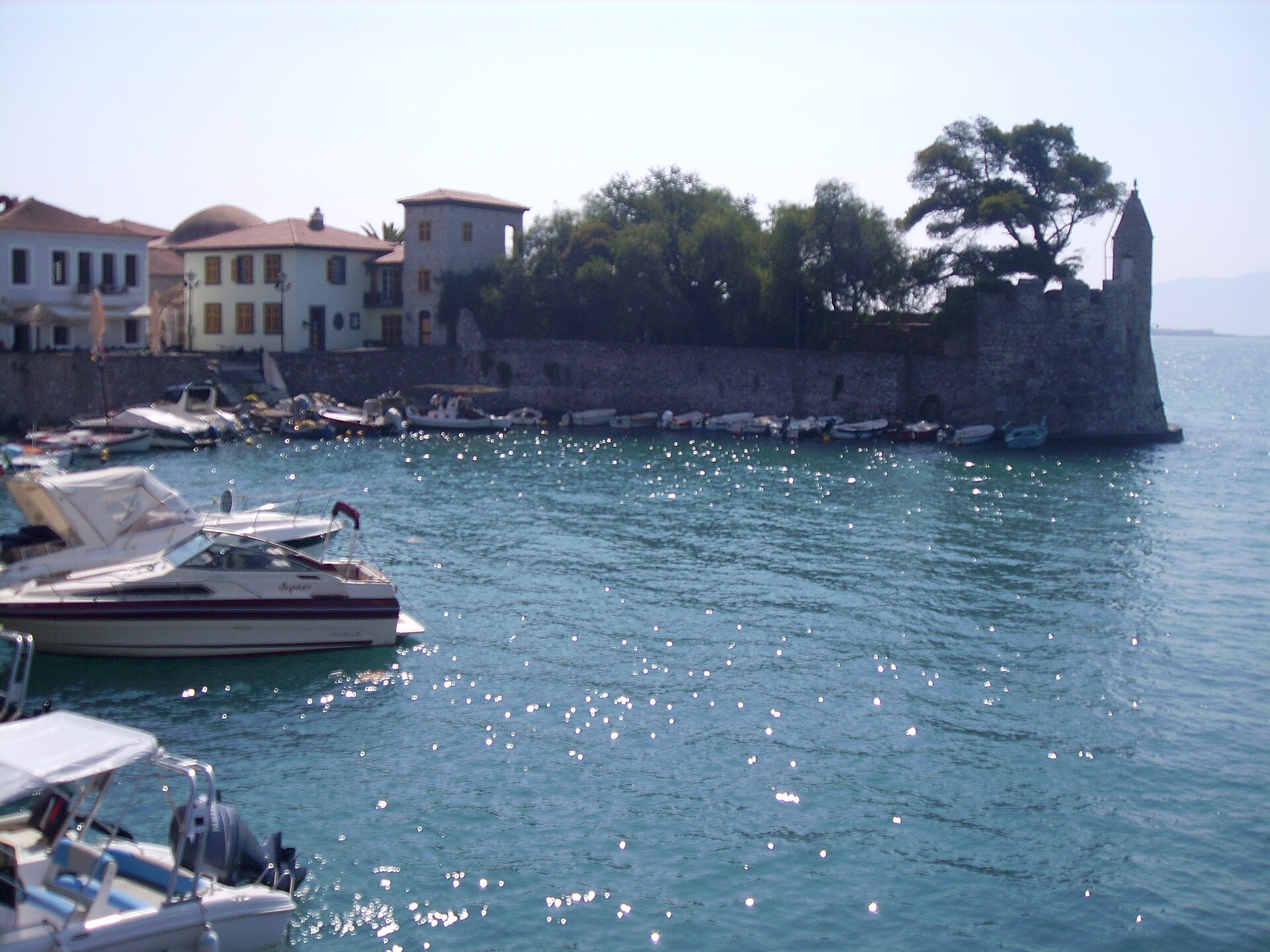 Venecian harbour in Naupactus or Nafpaktos or Ναύπακτος or Lepanto, Greece