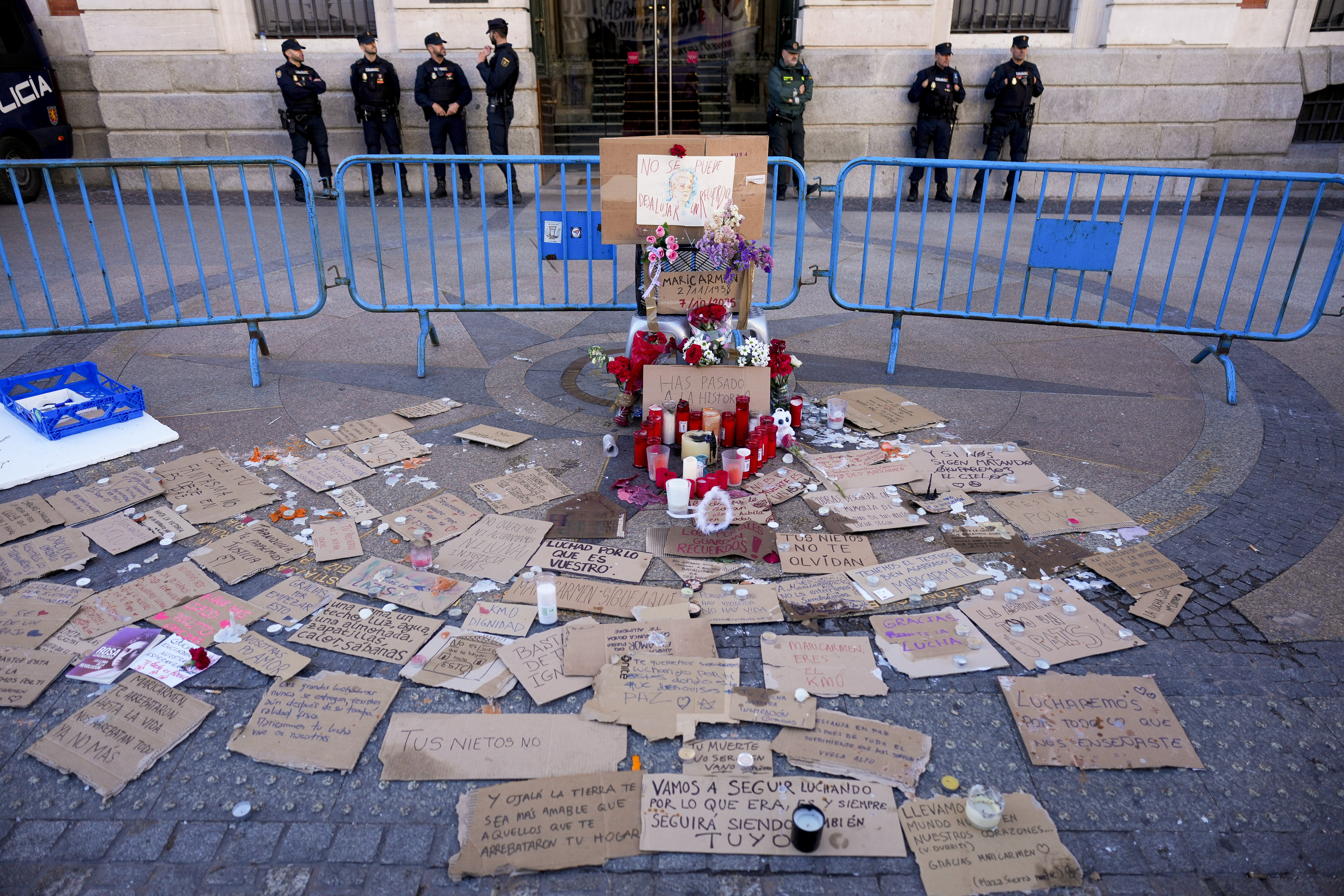 Protesters mourn Maricarmen's death