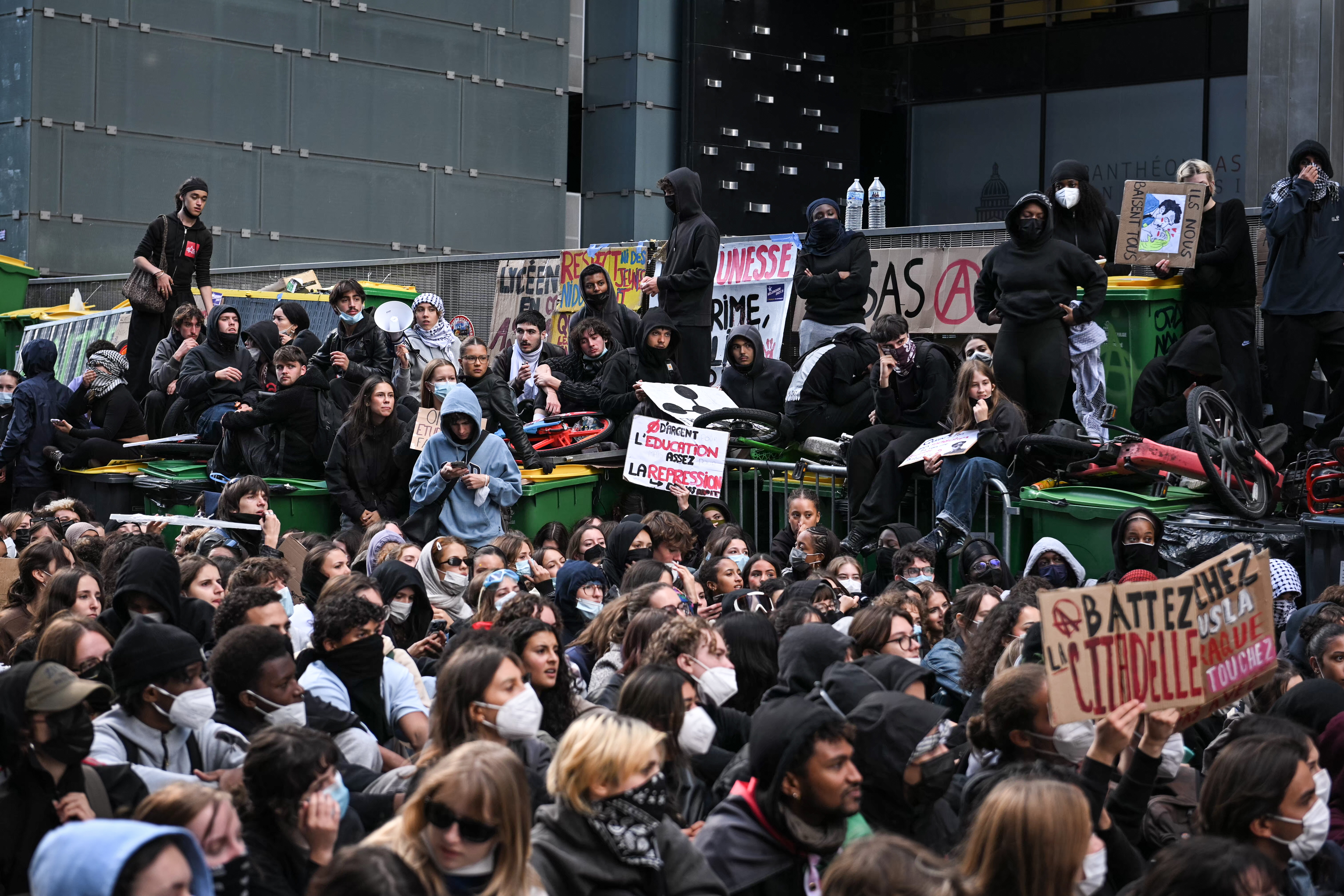 Student protests over school conditions spread across France