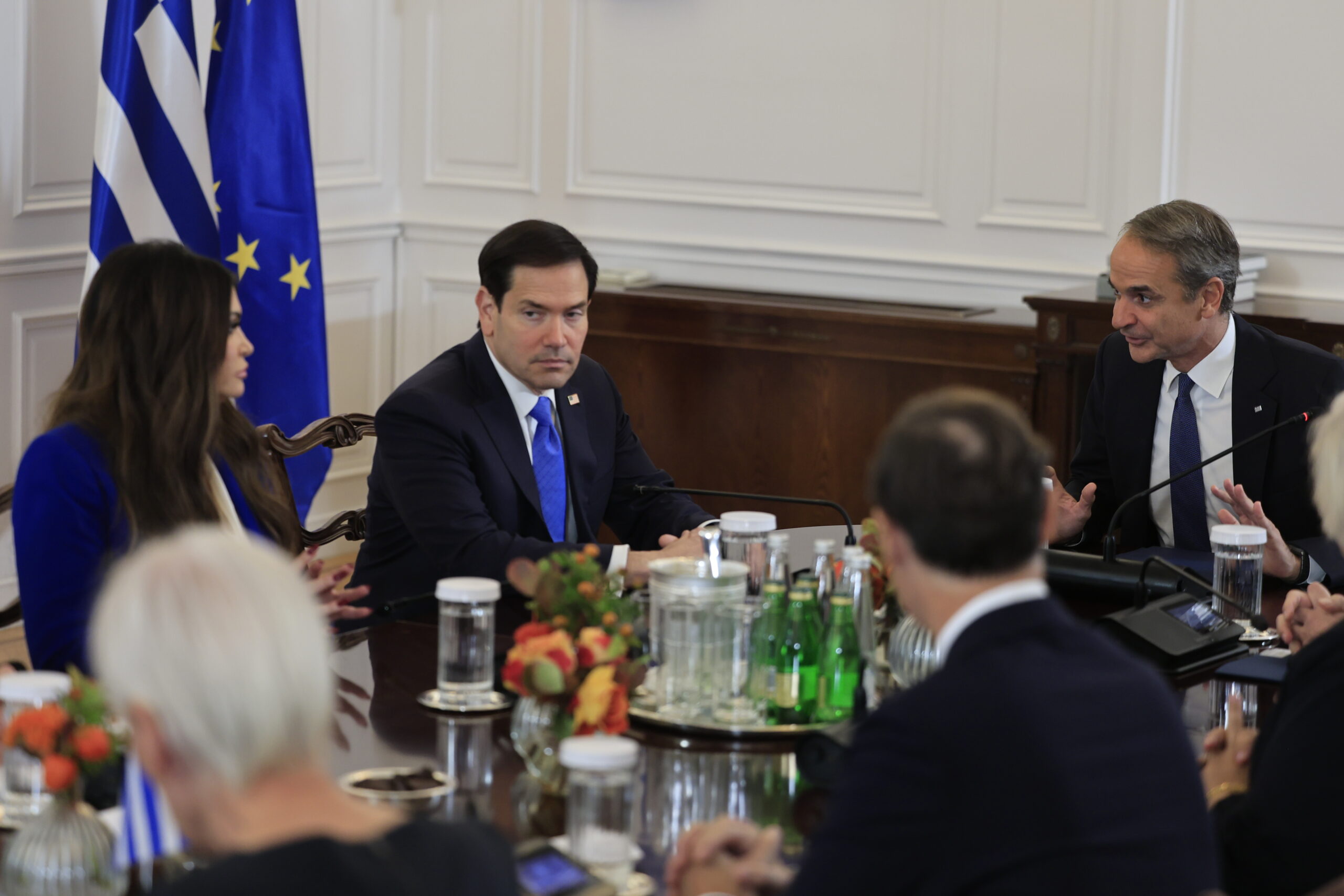 [390129] ΣΥΝΑΝΤΗΣΗ ΤΟΥ ΠΡΩΘΥΠΟΥΡΓΟΥ ΚΥΡΙΑΚΟΥ ΜΗΤΣΟΤΑΚΗ ΜΕ ΤΟΝ ΥΠΟΥΡΓΟ ΕΞΩΤΕΡΙΚΩΝ ΤΩΝ ΗΠΑ ΜΑΡΚΟ ΡΟΥΜΠΙΟ (ΓΙΩΡΓΟΣ ΚΟΝΤΑΡΙΝΗΣ / EUROKINISSI)07/10/2026 19:10:54