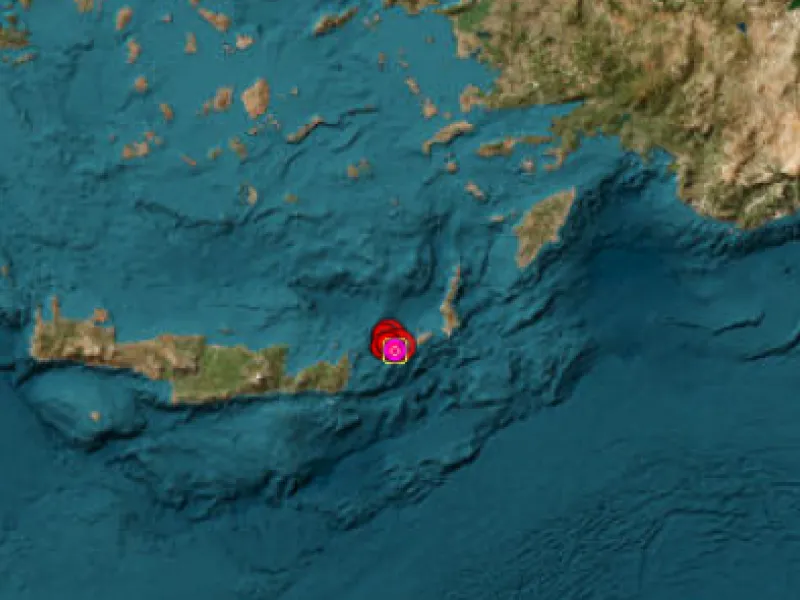Σεισμική ακολουθία στην Κάσο: Οκτώ σεισμικές δονήσεις, η ισχυρότερη δόνηση έφτασε τα 4.1 Ρίχτερ