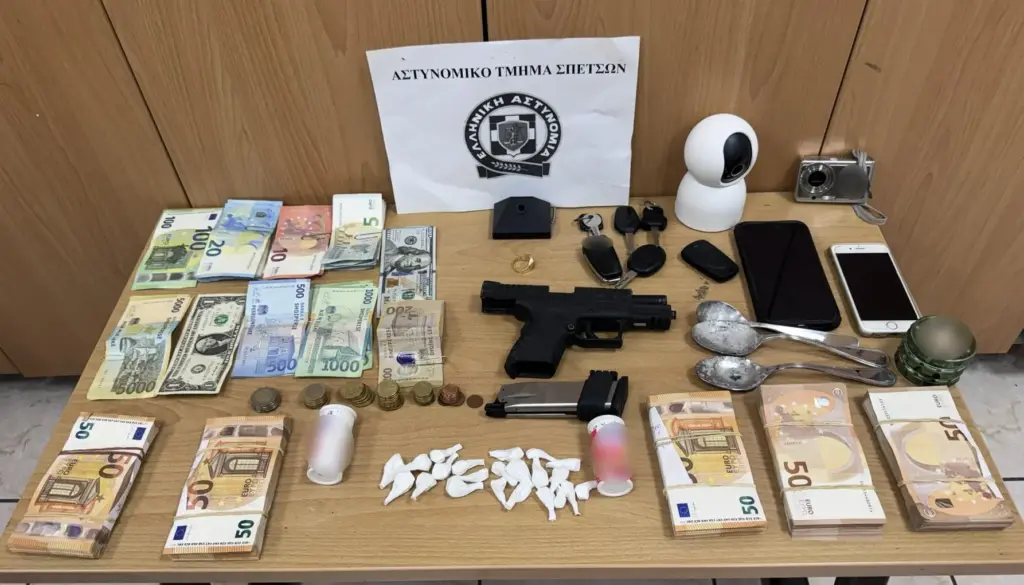 Σπέτσες: Χειροπέδες σε 49χρονο που διακινούσε κοκαΐνη στο νησί – Επιχείρησε να δωροδοκήσει αστυνομικούς με 20.000 ευρώ